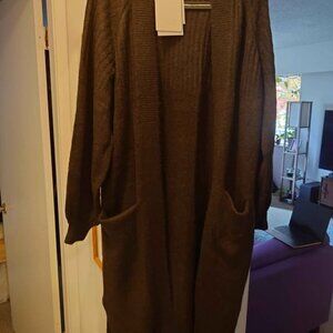 Y.A.S Women's Long Knit Cardigan (Large)